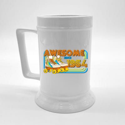 Retro Roller Skates Awesome Since 1964 60th Birthday Beer Stein