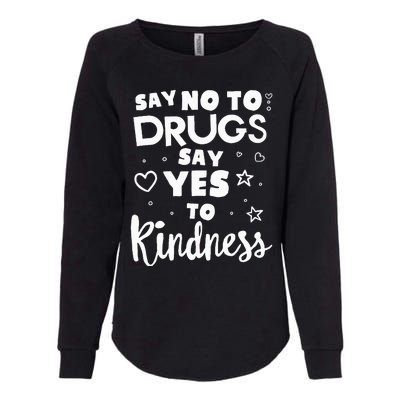 Red Ribbon Squad Week Say No To Say Yes To Be Kind Womens California Wash Sweatshirt