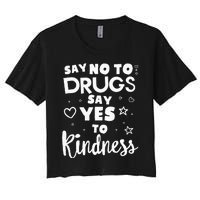 Red Ribbon Squad Week Say No To Say Yes To Be Kind Women's Crop Top Tee