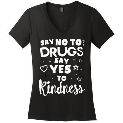 Red Ribbon Squad Week Say No To Say Yes To Be Kind Women's V-Neck T-Shirt