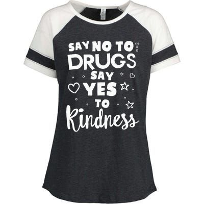 Red Ribbon Squad Week Say No To Say Yes To Be Kind Enza Ladies Jersey Colorblock Tee