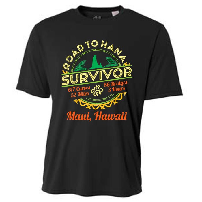 RJC Road To Hana Survivor Maui Hawaii Trip Adventure Cooling Performance Crew T-Shirt