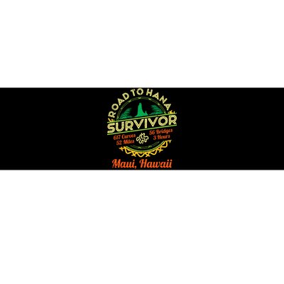 RJC Road To Hana Survivor Maui Hawaii Trip Adventure Bumper Sticker