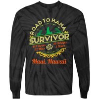 RJC Road To Hana Survivor Maui Hawaii Trip Adventure Tie-Dye Long Sleeve Shirt