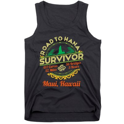 RJC Road To Hana Survivor Maui Hawaii Trip Adventure Tank Top