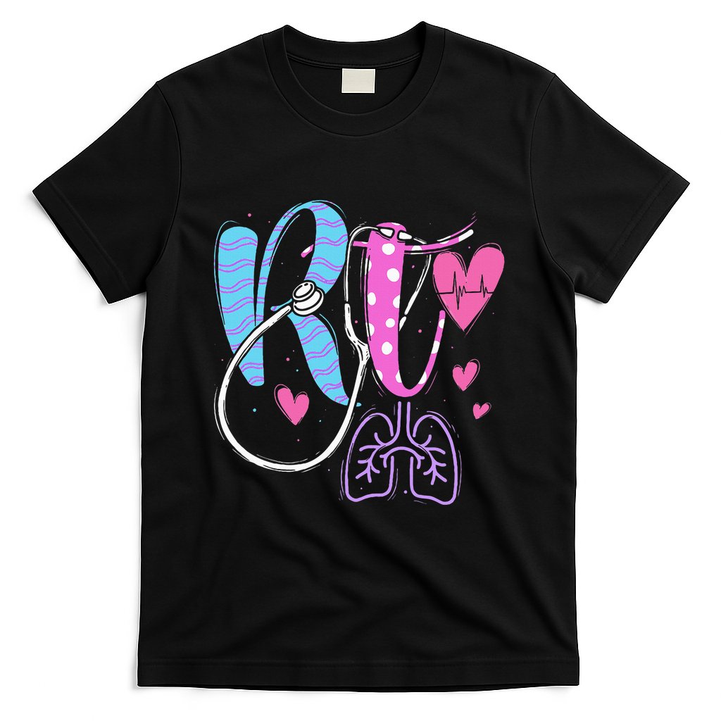 Rt Respiratory Therapist Therapy Medical Practitioner T-Shirt