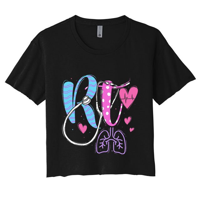 Rt Respiratory Therapist Therapy Medical Practitioner Crop Top