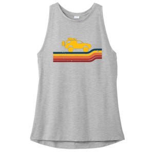 Retro Runner Tracks 4x4 Offload Camping Ladies PosiCharge Tri-Blend Wicking Tank