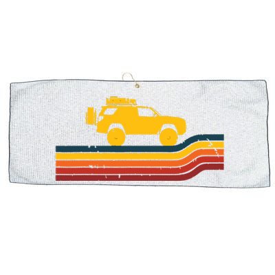 Retro Runner Tracks 4x4 Offload Camping Large Microfiber Waffle Golf Towel