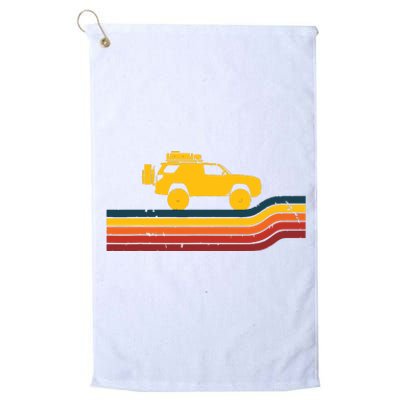 Retro Runner Tracks 4x4 Offload Camping Platinum Collection Golf Towel