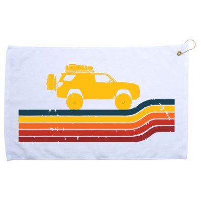 Retro Runner Tracks 4x4 Offload Camping Grommeted Golf Towel