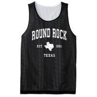 Round Rock Texas Tx Vintage State Flag Sports Mesh Reversible Basketball Jersey Tank