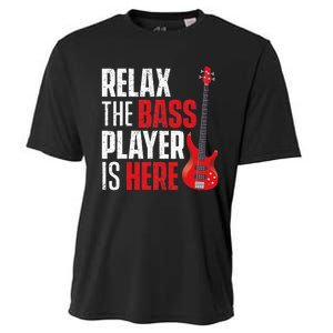 retro Relax The Bass Player Is Here  Bassist Guitarist  Cooling Performance Crew T-Shirt