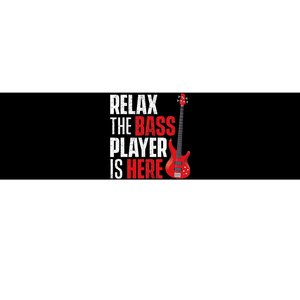 retro Relax The Bass Player Is Here  Bassist Guitarist  Bumper Sticker