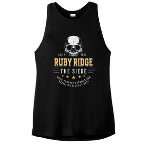 Ruby Ridge The Siege 1992 Rebellion Becomes Duty Ladies PosiCharge Tri-Blend Wicking Tank