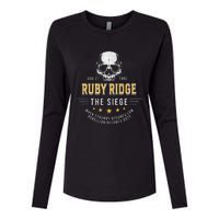 Ruby Ridge The Siege 1992 Rebellion Becomes Duty Womens Cotton Relaxed Long Sleeve T-Shirt