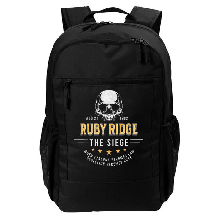 Ruby Ridge The Siege 1992 Rebellion Becomes Duty Daily Commute Backpack