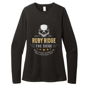 Ruby Ridge The Siege 1992 Rebellion Becomes Duty Womens CVC Long Sleeve Shirt