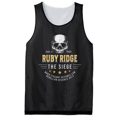 Ruby Ridge The Siege 1992 Rebellion Becomes Duty Mesh Reversible Basketball Jersey Tank