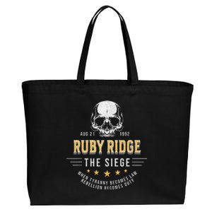 Ruby Ridge The Siege 1992 Rebellion Becomes Duty Cotton Canvas Jumbo Tote