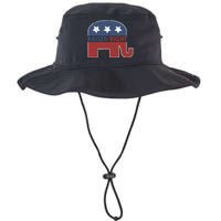 Raised Right T Elephant Pro Trump 2020 Red Vote Gift Legacy Cool Fit Booney Bucket Hat