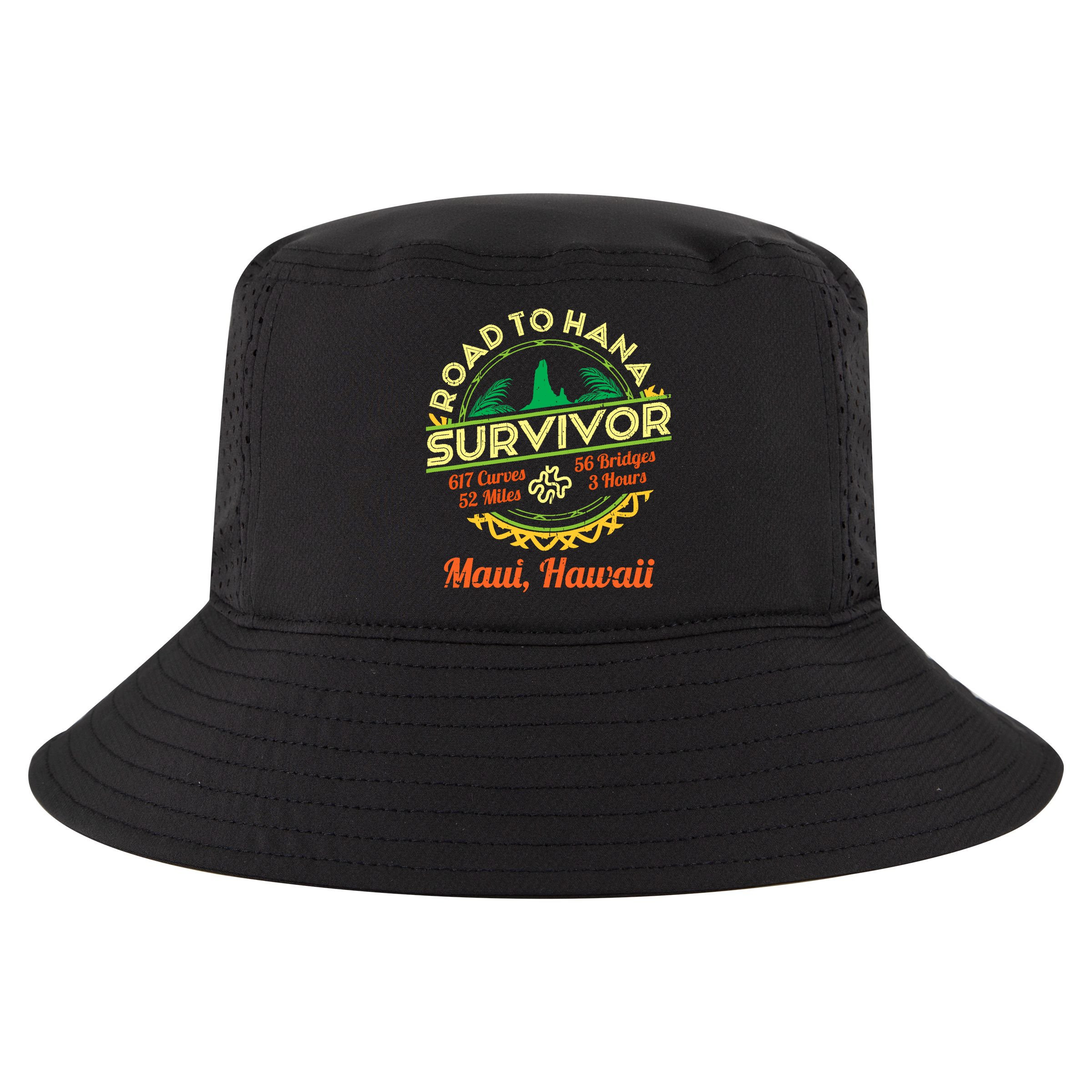 Rjc Road To Hana Survivor Maui Hawaii Trip Adventure Cool Comfort Performance Bucket Hat