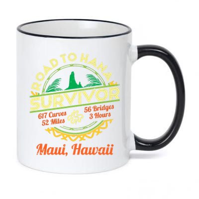 Rjc Road To Hana Survivor Maui Hawaii Trip Adventure 11oz Black Color Changing Mug