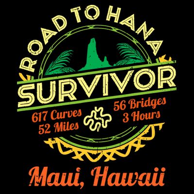 Rjc Road To Hana Survivor Maui Hawaii Trip Adventure T-Shirt