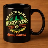 Rjc Road To Hana Survivor Maui Hawaii Trip Adventure 11oz C Handle Ceramic Mug