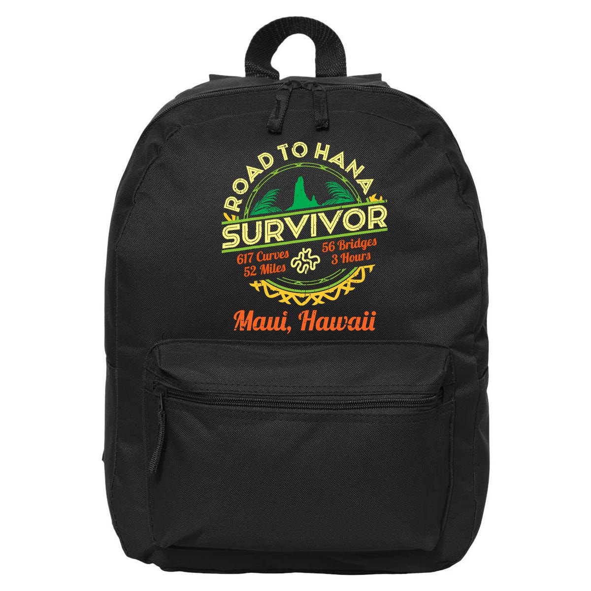 Rjc Road To Hana Survivor Maui Hawaii Trip Adventure 16 in Basic Backpack