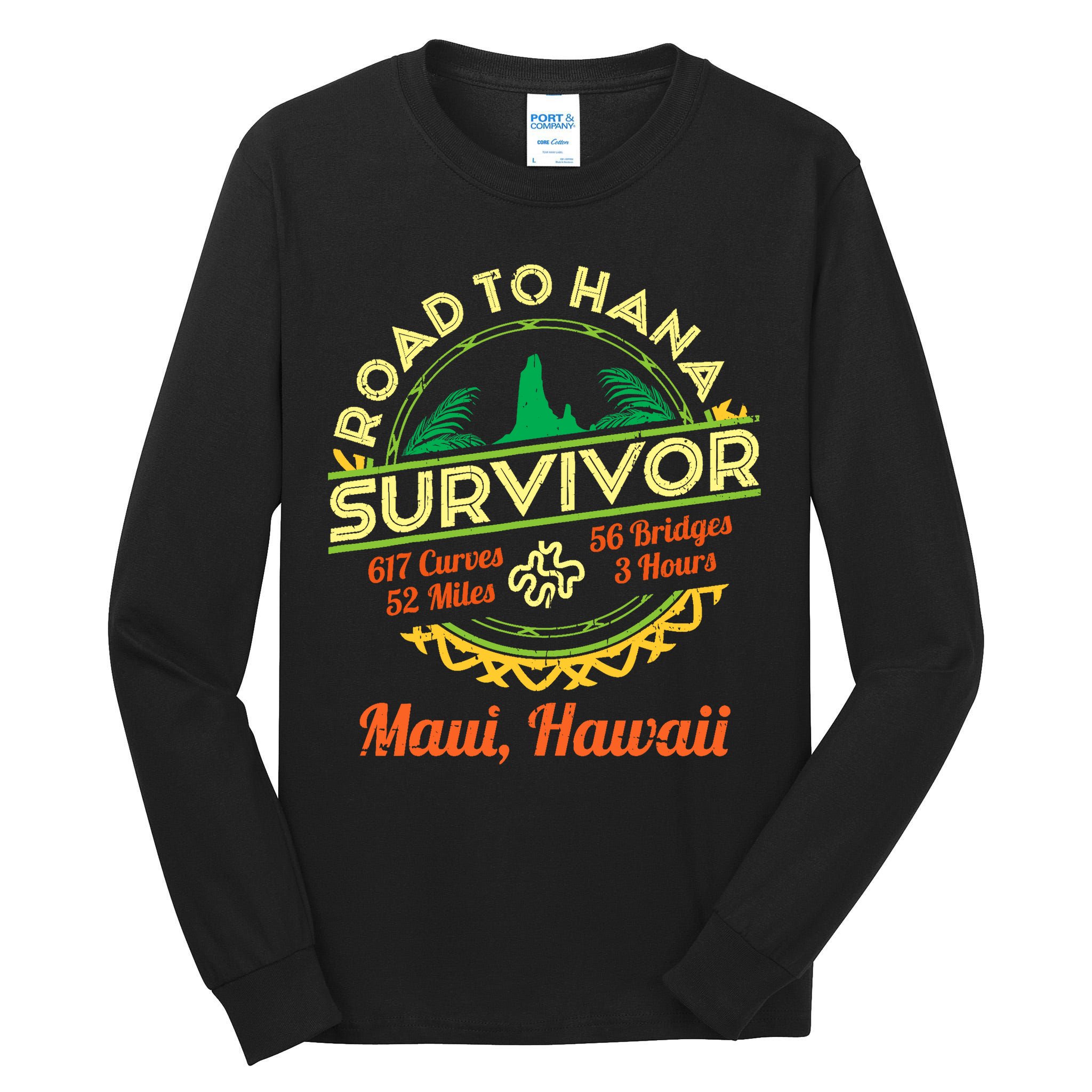 Rjc Road To Hana Survivor Maui Hawaii Trip Adventure Tall Long Sleeve T-Shirt