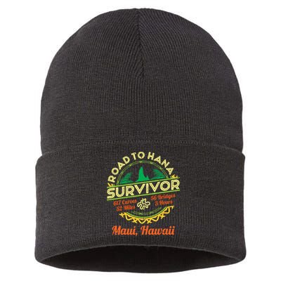 Rjc Road To Hana Survivor Maui Hawaii Trip Adventure Sustainable Knit Beanie