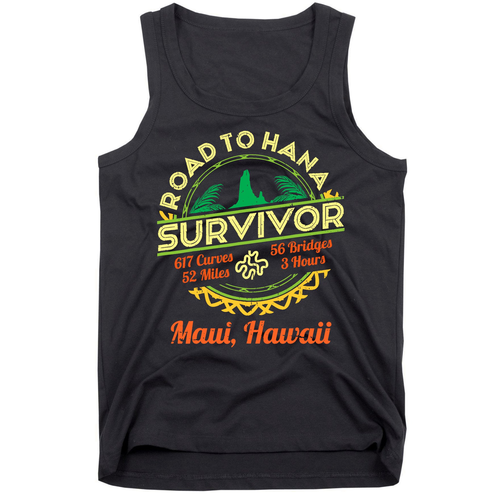 Rjc Road To Hana Survivor Maui Hawaii Trip Adventure Tank Top