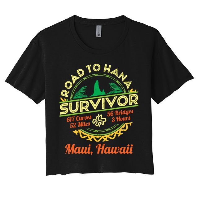 Rjc Road To Hana Survivor Maui Hawaii Trip Adventure Crop Top