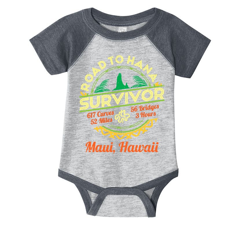 Rjc Road To Hana Survivor Maui Hawaii Trip Adventure Infant Baby Jersey Bodysuit