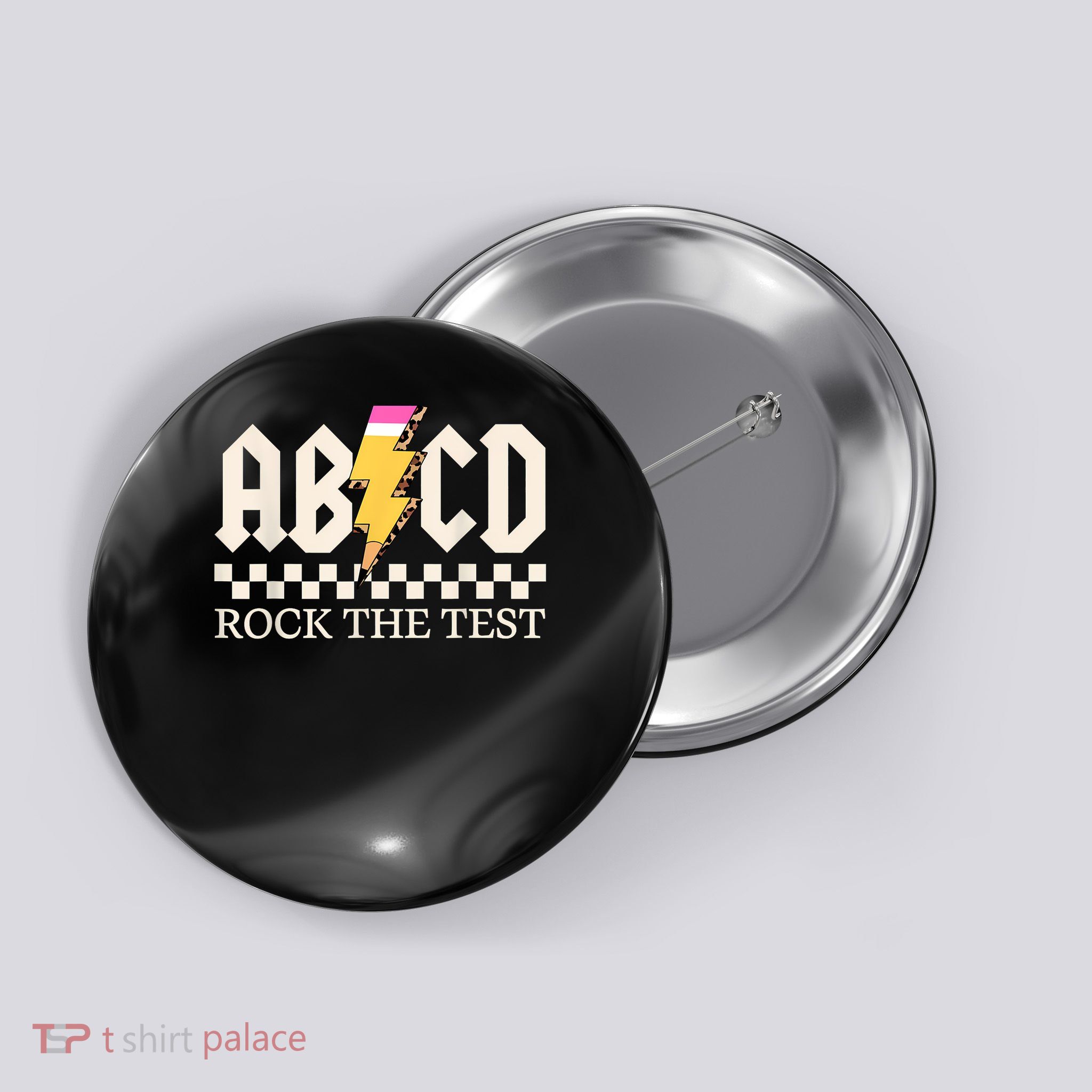  Rock Rock The Test ABCD Testing Day Button