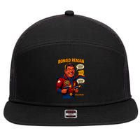 Ronald Reagan The Presidential Chronicles 7 Panel Mesh Trucker Snapback Hat