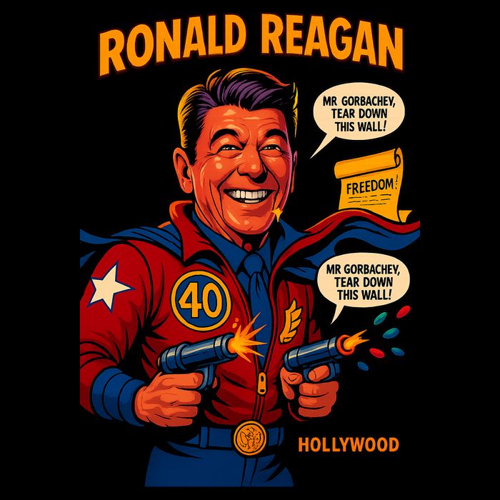 Ronald Reagan The Presidential Chronicles Drawstring Bag