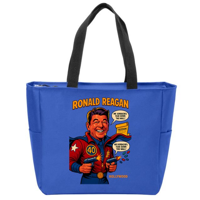 Ronald Reagan The Presidential Chronicles Zip Tote Bag