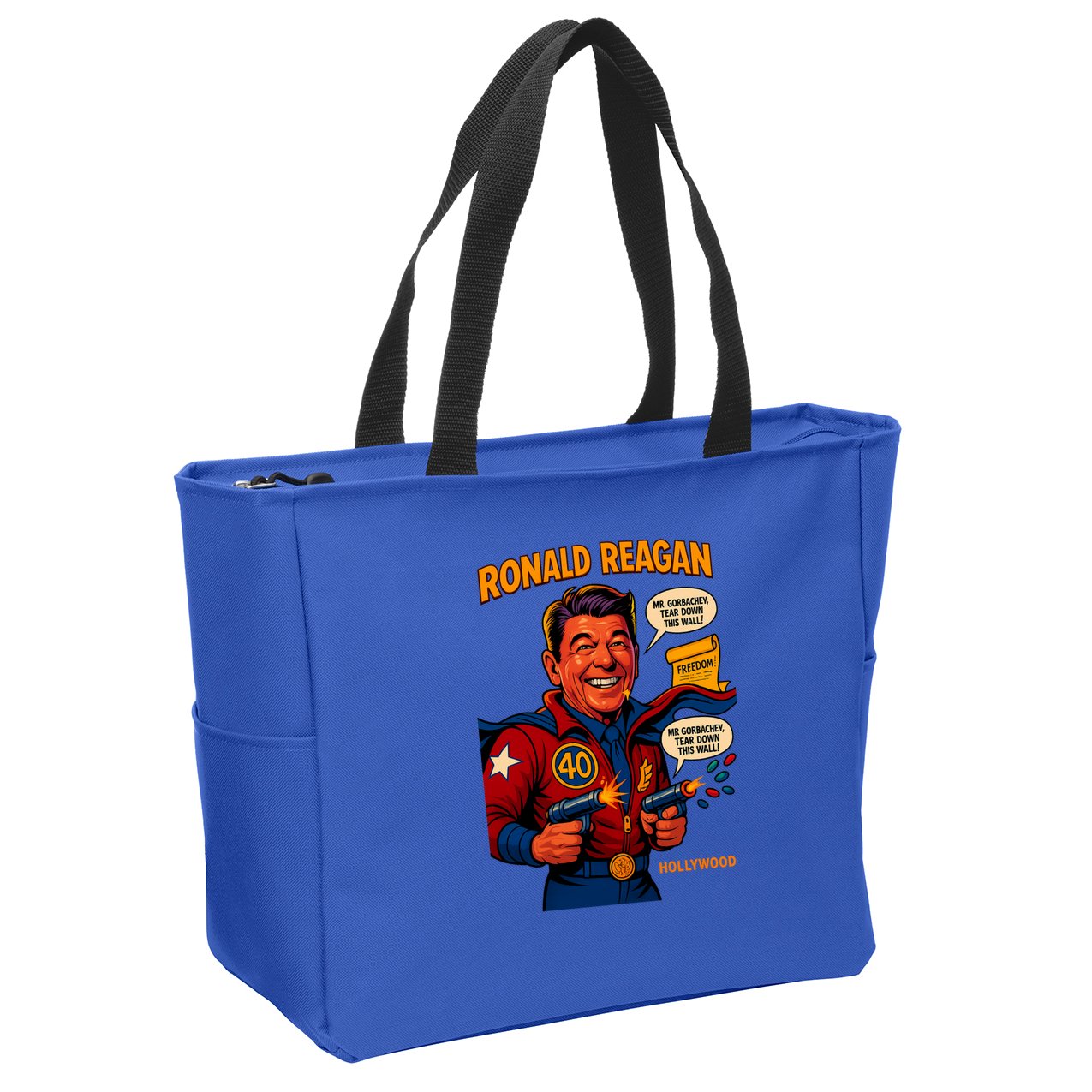 Ronald Reagan The Presidential Chronicles Zip Tote Bag