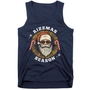 Retro Rizz The Season Funny Santa Clause Rizzler Tank Top