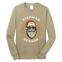 Retro Rizz The Season Funny Santa Clause Rizzler Long Sleeve Shirt