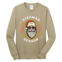 Retro Rizz The Season Funny Santa Clause Rizzler Tall Long Sleeve T-Shirt