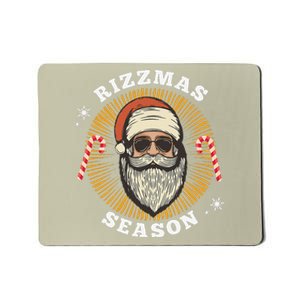 Retro Rizz The Season Funny Santa Clause Rizzler Mousepad