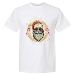 Retro Rizz The Season Funny Santa Clause Rizzler Garment-Dyed Heavyweight T-Shirt