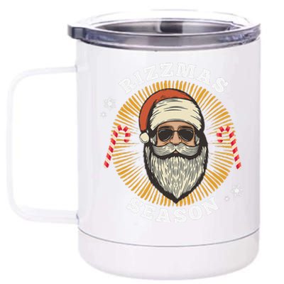 Retro Rizz The Season Funny Santa Clause Rizzler 12 oz Stainless Steel Tumbler Cup