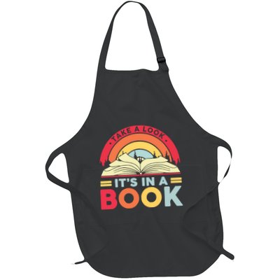Reading Rainbow Take A Look It’S In A Book Reading Vintage Retro Rainbow Apron