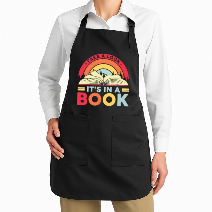 Reading Rainbow Take A Look It’S In A Book Reading Vintage Retro Rainbow Apron