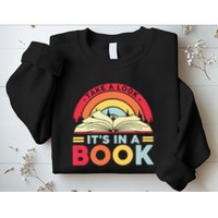 Reading Rainbow Take A Look It’S In A Book Reading Vintage Retro Rainbow Sweatshirt