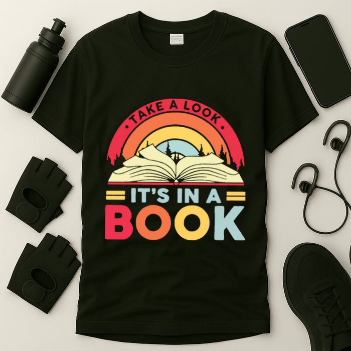 Reading Rainbow Take A Look It’S In A Book Reading Vintage Retro Rainbow T-Shirt